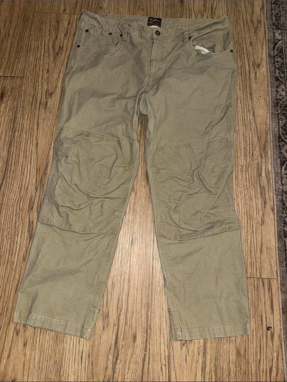Drake Men's Beige  Khaki Work Pants Double Kneed Size 42